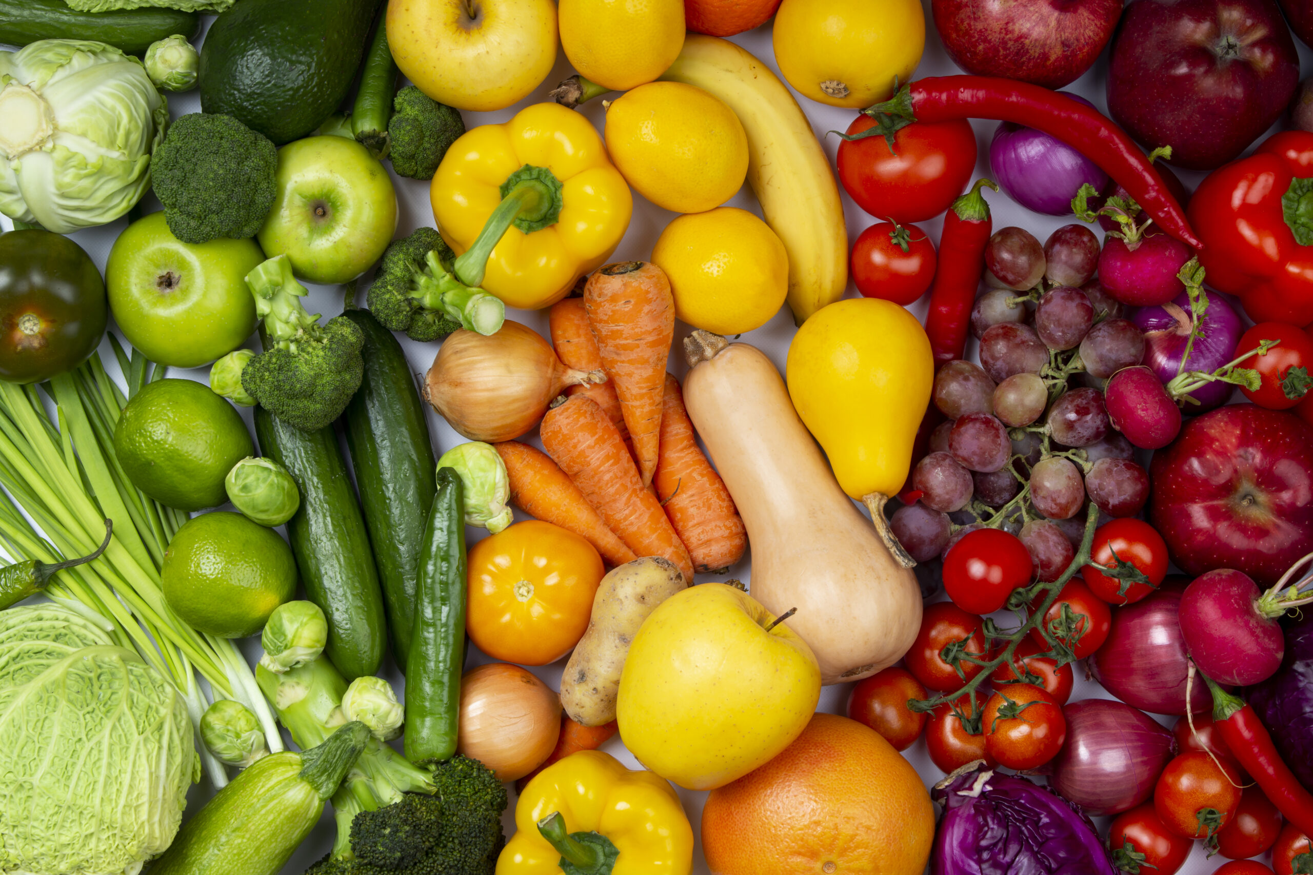 top-view-food-group-arrangement